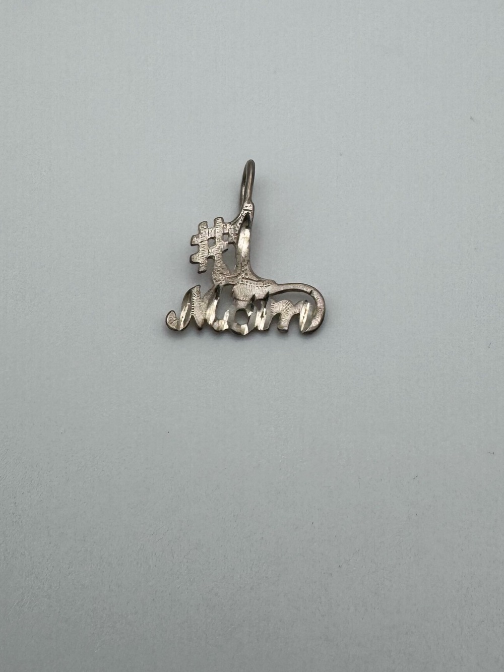 Sterling Silver 925 #1 Mom Pendant